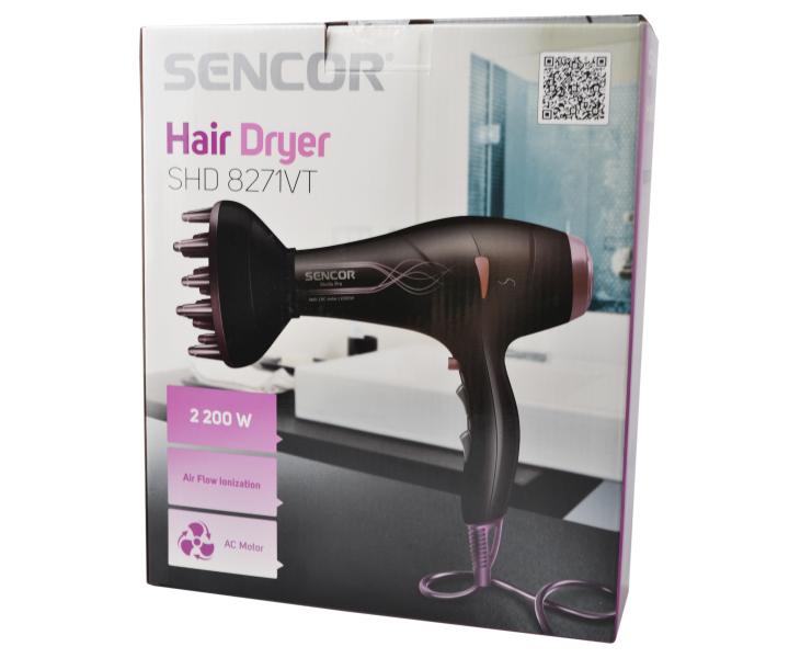 Fn na vlasy Sencor SHD 8271VT - 2200 W, ierny