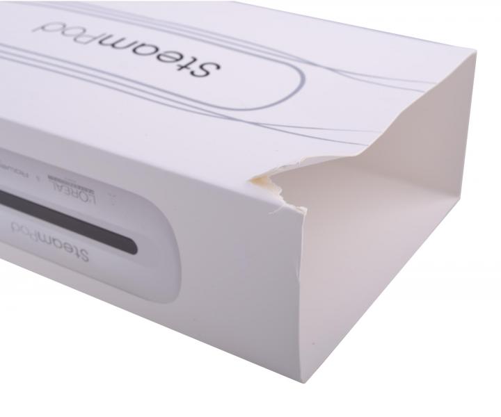 Parn� �ehli�ka na vlasy Lor�al SteamPod 3.0 - biela - rozbalen�, po�koden� kart�nov� obal