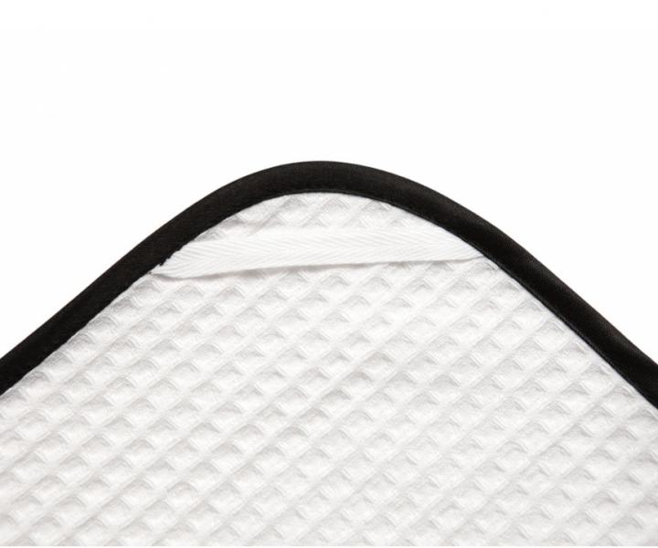 Sada malch uterkov na tvr MaryBerry Happy Evenings - biele s iernym prkom