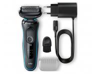 Planetov holiaci strojek Braun Series 5 51-M1000s - ierno-tyrkysov