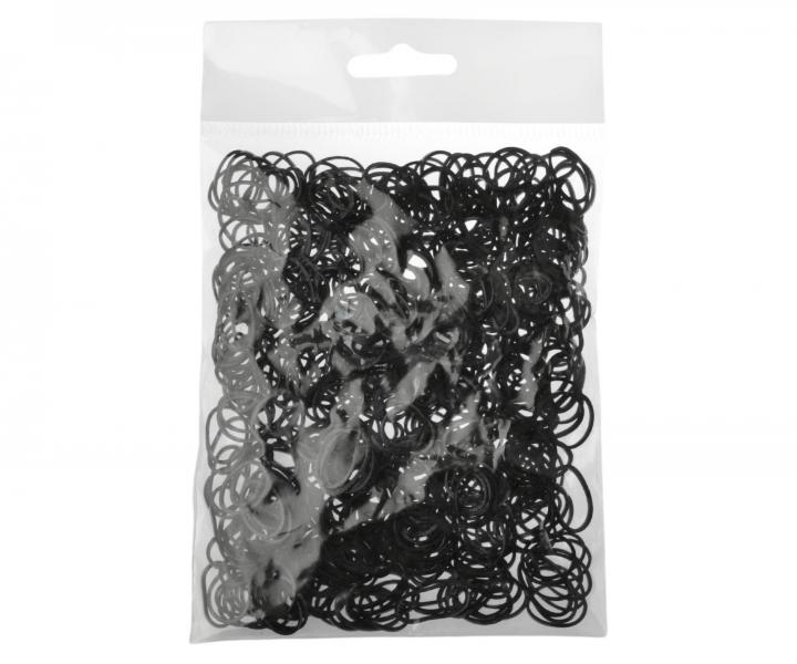 Gumiky do vlasov Duko 2555B - ierne, 500 ks