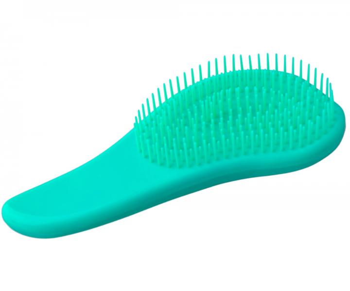 Kefa na rozesvanie vlasov Sibel Mini Detangling Brush - tyrkysovo zelen