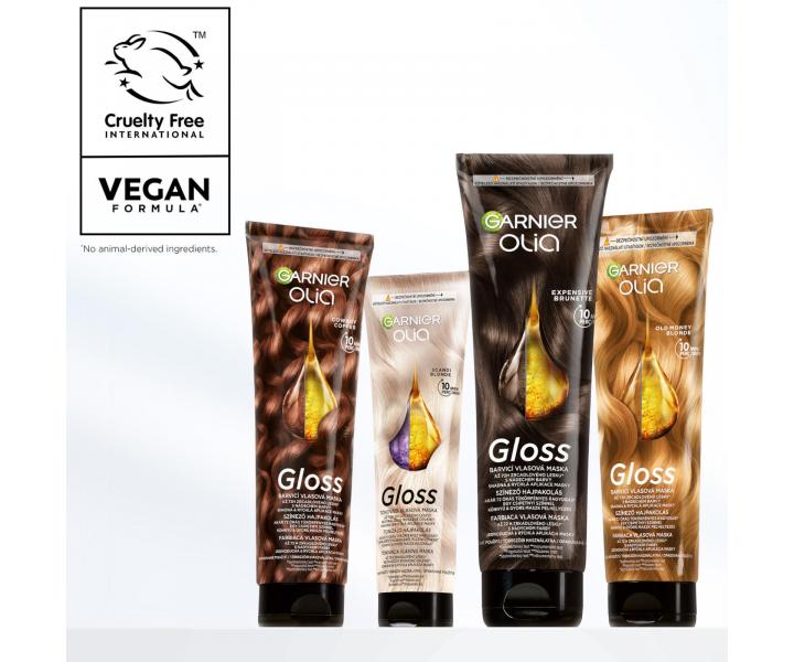 T�novacia maska ​​na vlasy Garnier Olia Gloss Scandi Blonde - 150 ml, studen� �kandin�vska blond