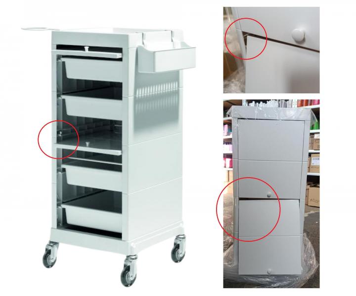 Kadern�cky voz�k s dvierkami Sibel Discrete - kr�mov� - II. akos�, nefunk�n� spodn� dvierka