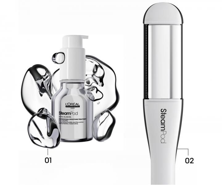 Parn ehlika na vlasy Loral Professionnel SteamPod 4 - biela