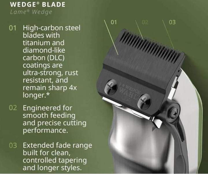 Profesion�lny strihac� stroj�ek Wahl Professional Legend+ Cord/Cordless Clipper 3030832 - olivovo zelen�, limitovan� ed�cia
