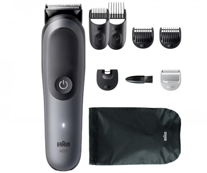 Multifunkn zastrihva vlasov, fzov a tela Braun Series 5 AIO5520 - ed