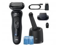 Planetov holiaci strojek s nabjacou a istiacou stanicou Braun Series 5 52-N7200cc - ierny