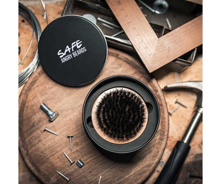 Dreven kefa na fzy so tetinami z diviaka Angry Beards Safe - 67 mm
