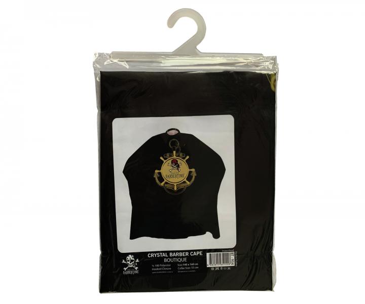Pnska pltenka na strihanie vlasov a fzov Pirates of the Barbertime Crystal Barber Cape - ierna