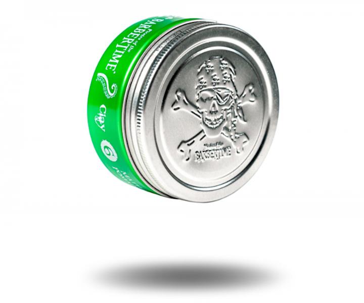 lov matujca pomda na vlasy so silnou fixciou Barbertime Clay Matte Pomade No. 6 - 150 ml