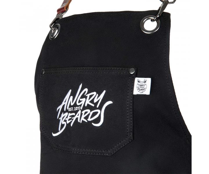 Kadern�cka z�stera Angry Beards Barber Apron - �ierna