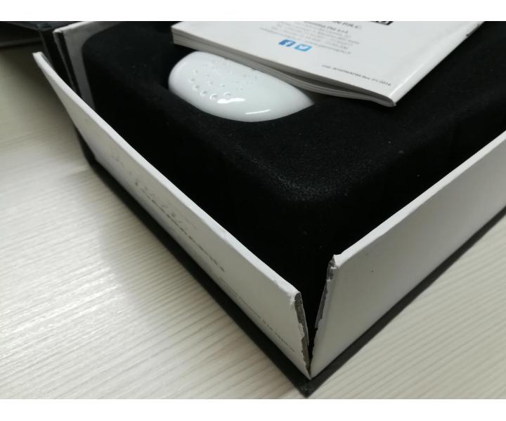 �ehli�ka/kefa na vlasy s parou Gamma Piu Brush Vapor - biel� - po�koden� krabice, pou�it�