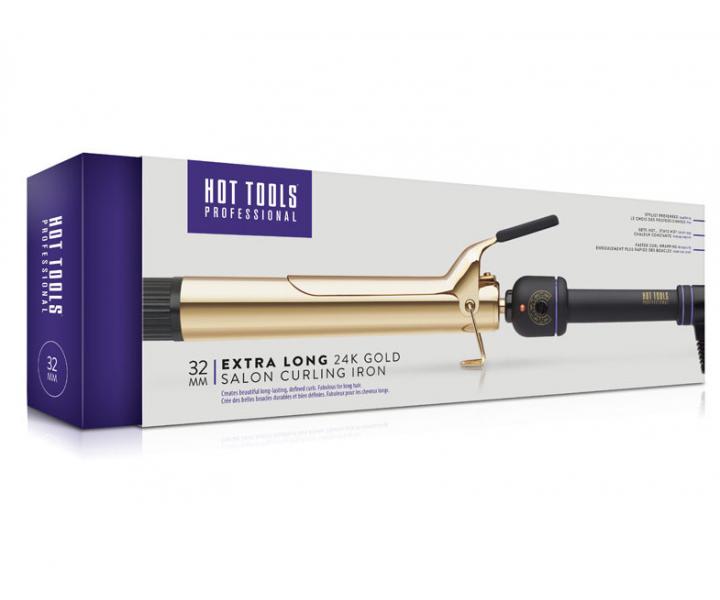 Kulma na vlasy Hot Tools 24K Gold Salon Curling Iron XL - 32 mm