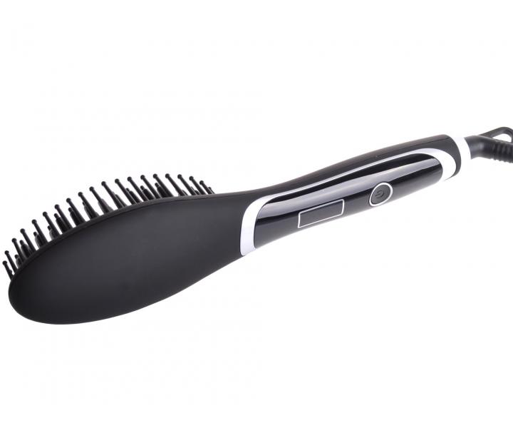 Nahrievacia �ehliaca kefa na vlasy Cera Ceramic Brush - �ierny