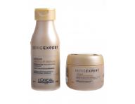 Cestovn sada pre pokoden vlasy Loral Absolut Repair Lepidium + kozmetick tatika Loral zadarm