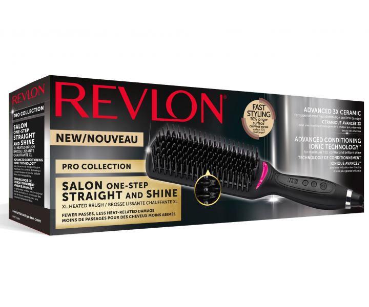 Nahrievacia ehliaca kefa na vlasy Revlon RVST2168E - ierna
