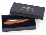 Klasick britva na holenie fzov Sibel Barburys - tmav dreven rukov