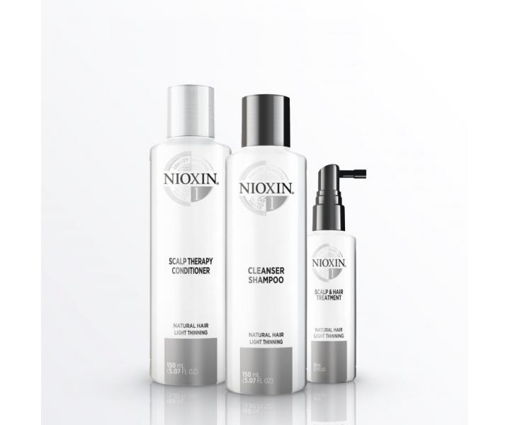 ampn pre mierne rednce prrodn vlasy Nioxin System 1 Cleanser Shampoo - 300 ml