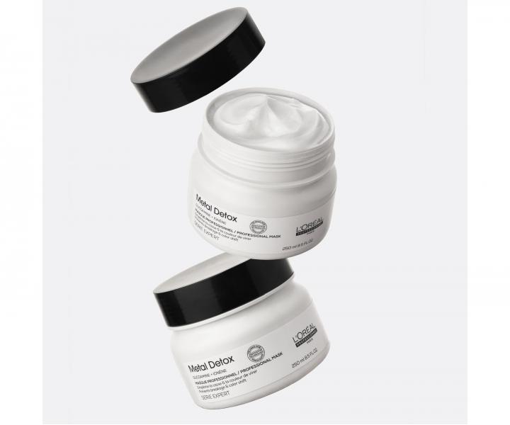 Maska pre farben� a po�koden� vlasy Lor�al Professionnel Serie Expert Metal Detox - 250 ml