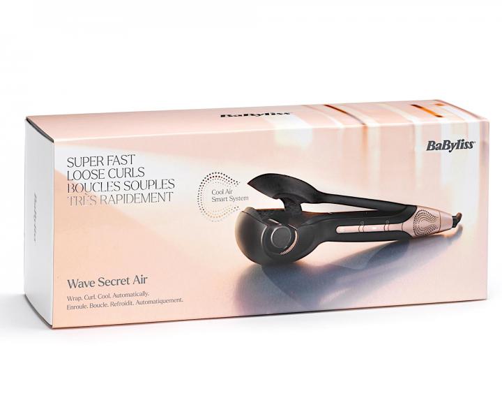 Automatick kulma na vlasy Babyliss Wave Secret Air - ierna, rosegold