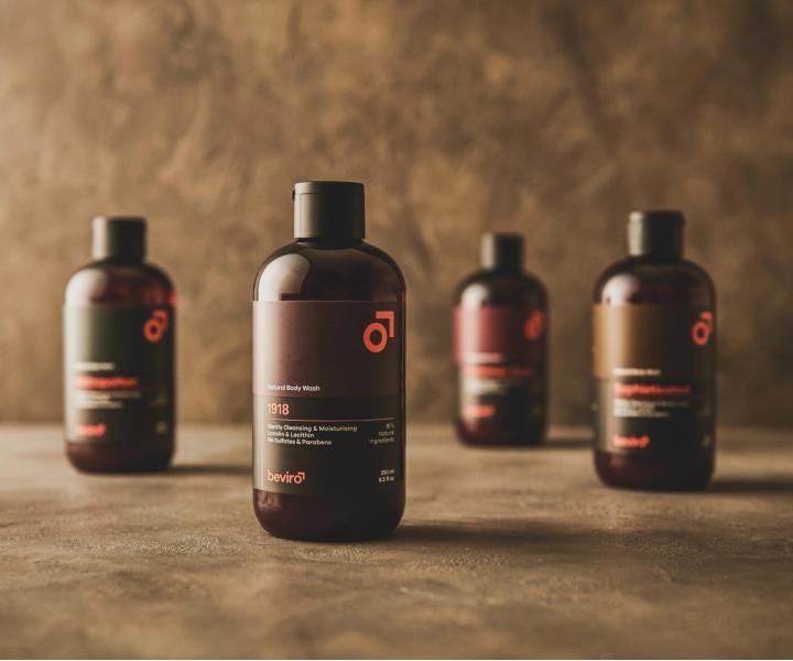 Pr�rodn� sprchov� g�l pre mu�ov Beviro 1918 Natural Body Wash - 250 ml