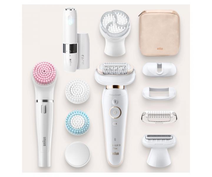 D�msky epil�tor Braun Silk-�pil 9 Flex 9105 + d�msky stroj�ek Braun Face Mini zadarmo