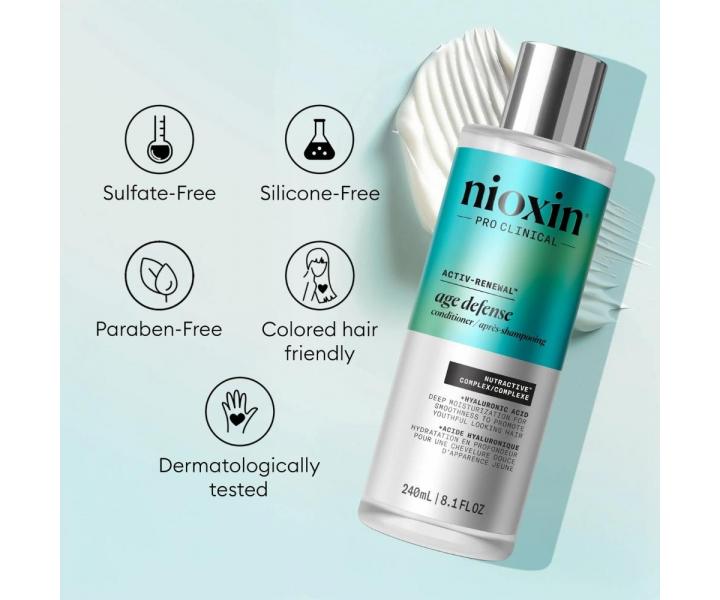 Hydrata�n� kondicion�r pre starn�ce, such� a l�mav� vlasy Nioxin Age Defense Conditioner - 240 ml