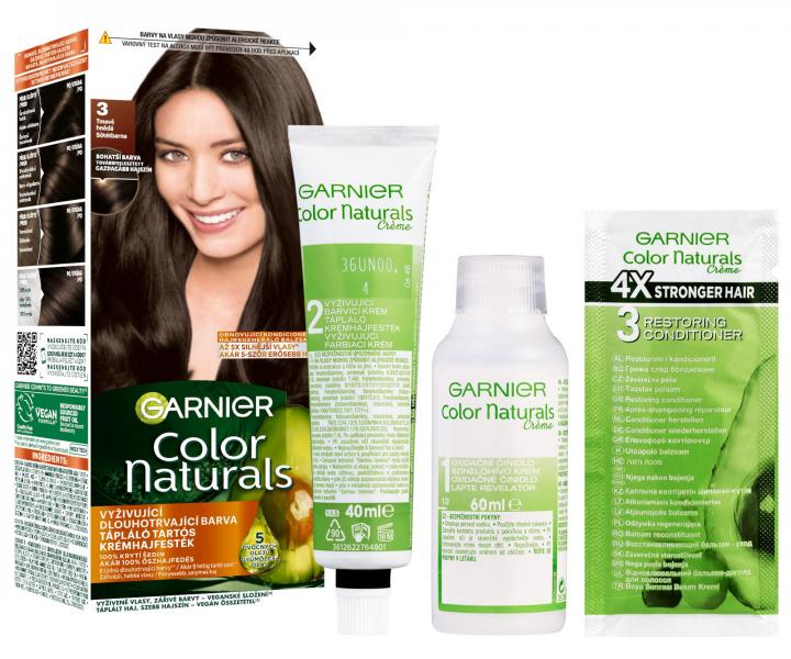 Permanentn farba Garnier Color Naturals 3 tmavo hned