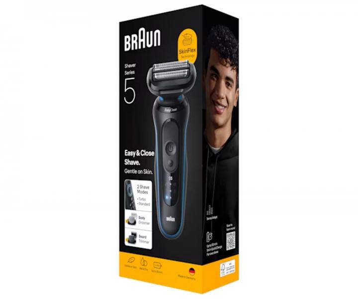 Planetov holiaci strojek Braun Series 5 52-B1650s - ierno-modr
