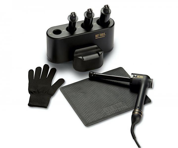 Kulma na vlasy Hot Tools Black Gold Curl Bar Set - 19 mm, 25 mm, 32 mm, 38 mm + ta�ka Hot Tools Appliance Caddy zadarmo