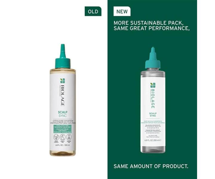 Pr�pravn� �istiaca starostlivos� pre v�etky typy vlasovej poko�ky Biolage Scalp Sync Purifying Scalp Concentrate - 200 ml