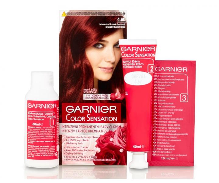 Permanentn farba Garnier Color Sensation 4.60 intenzvna tmavo erven