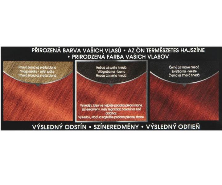 Permanentn� olejov� farba Garnier Olia 6.46 intenz�vna �erven� meden�