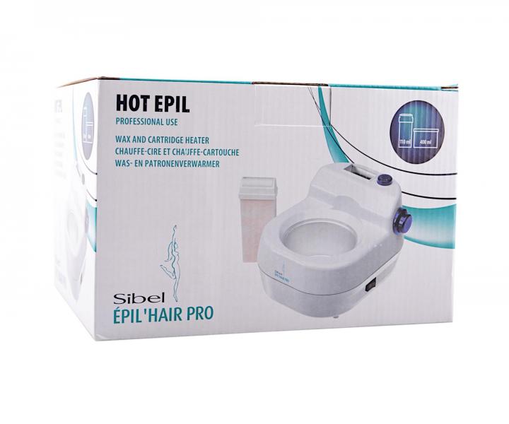 Ohrieva vosku Sibel Hot Epil Wax + Cartridge, biely