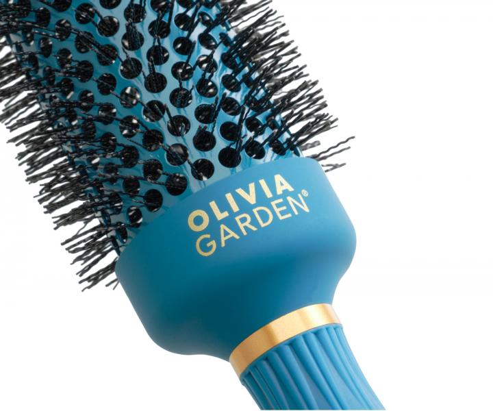 Okrhla fkacia kefa Olivia Garden NanoThermic Speed XL Peacock - 24 mm