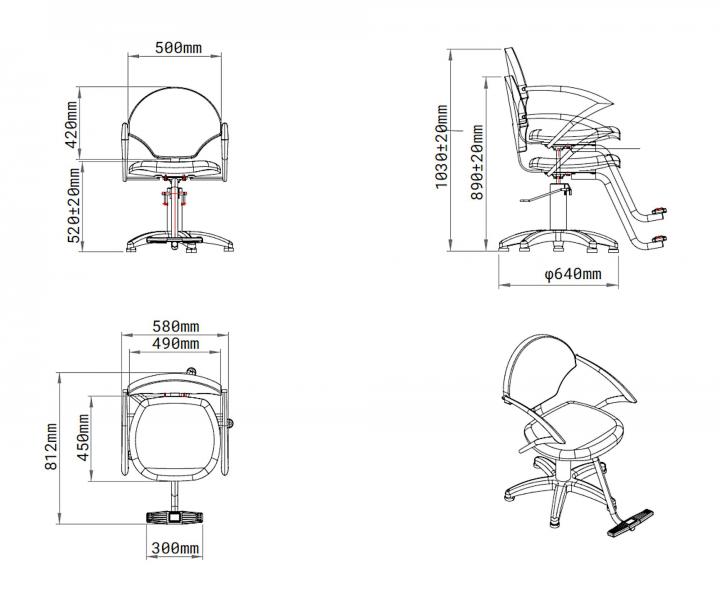 Kadern�cke kreslo SilverFox 6631 - �ierne