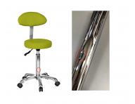 Taburet na kolieskach s opierkou Weelko FAST + - zelen� - II.akost, pretla�en�, bez origin�lneho oba