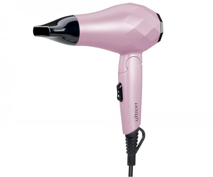 Cestovn� f�n na vlasy Ultron Mini Facette - ru�ov�, 1000 W