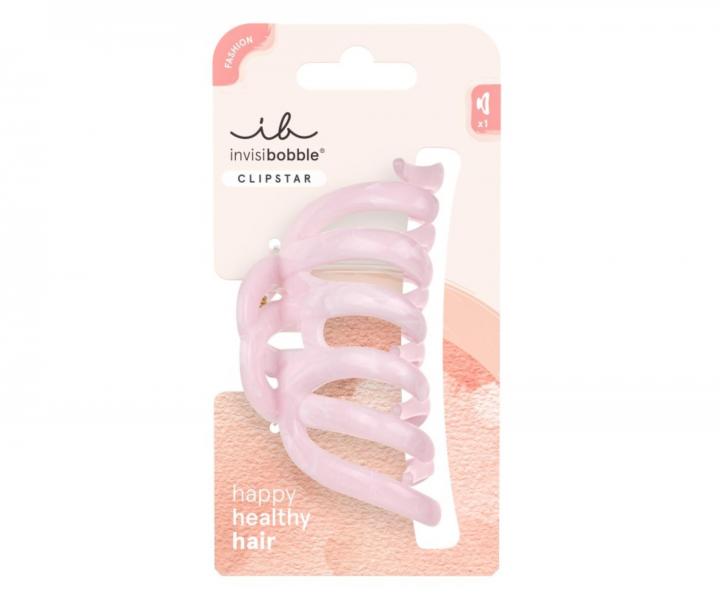 �kripec pre hust� a dlh� vlasy Invisibobble Clipstar L Rose Glimmer - svetlo ru�ov�