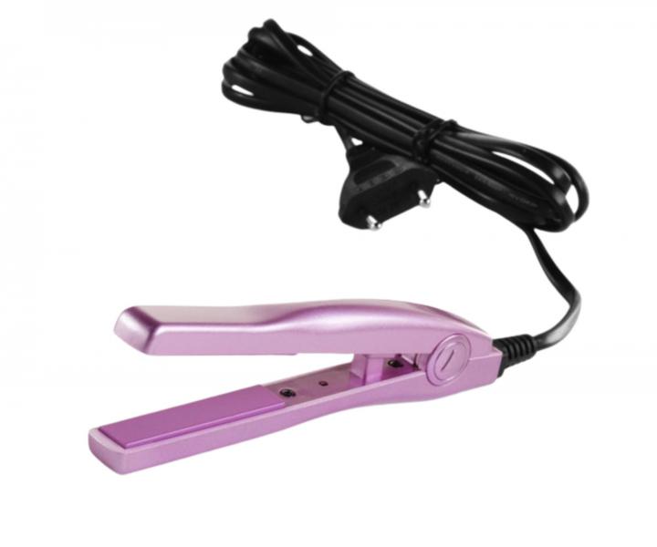 Mini �ehli�ka na vlasy Cera Flat Iron - 15 cm, ru�ov�
