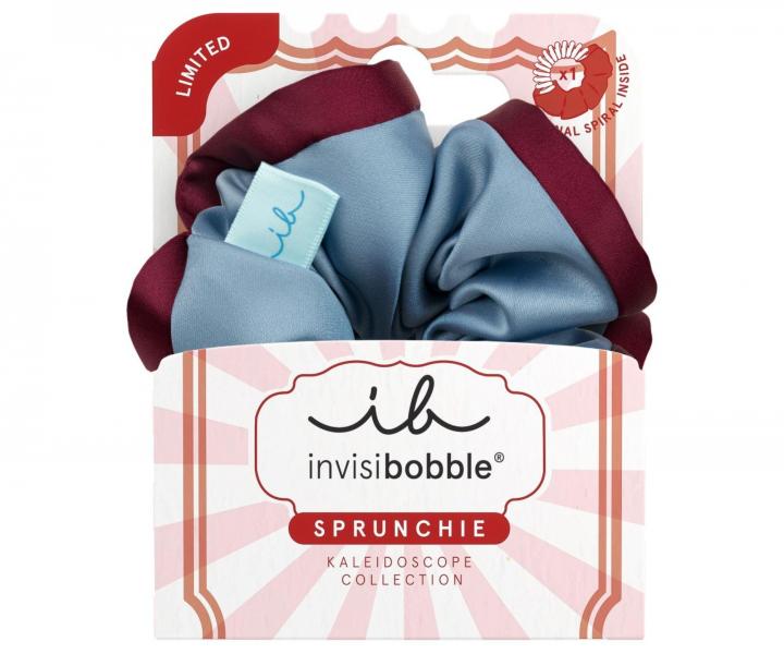 Ozdobn� spir�lov� gumi�ka Invisibobble Sprunchie Kaleidoscope Midnight Mirage - modro-v�nov�