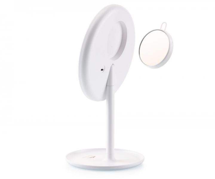 Kozmetick zrkadlo s LED osvetlenm a zvovacm zrkadlom ETA Fenit 1354 - biele