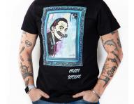 Tričko s krátkym rukávom Crazy Scissors Salvador Dalí - čierne, XXL
