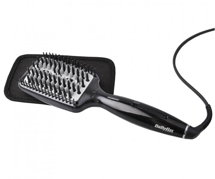 Nahrievacia ehliaca kefa na vlasy Babyliss Smoothing Heated Brush - ierna
