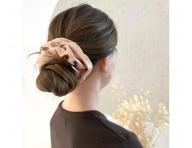 Ozdobn� sat�nov� gumi�ka do vlasov Sister Young Scrunchie Lilu Champagne - �ampa�