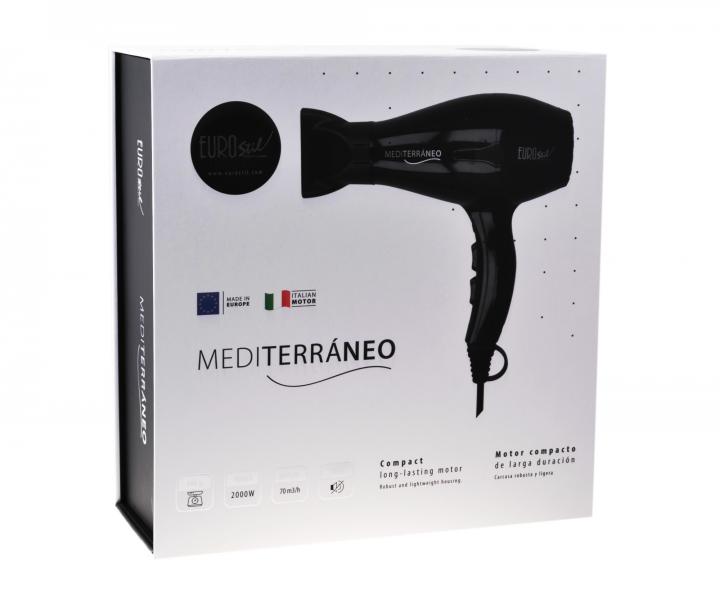 Profesionlny fn na vlasy Eurostil Professional Mediterrneo - 2000 W, ierny