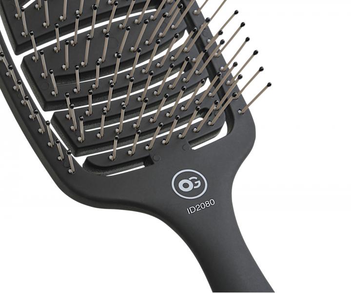 Kart pre hust vlasy Olivia Garden Care Flex Thick Hair - ierny