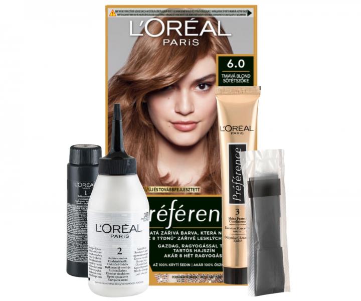Permanentn farba Loral Prfrence 6.0 tmav blond