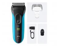 Planetov holiaci strojek Braun Series 3+ 3040s - ierno-tyrkysov